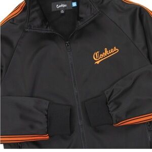COOKIES IVY LEAGUE ORANGE & BLACK TRACK JACKET STREETWEAR FULL ZIP – ADULT XL
